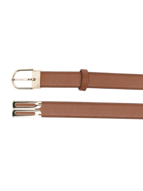 Victoria Beckham Dorian buckle-fastening leather belt - Brown - zdjęcie produktu nr 2
