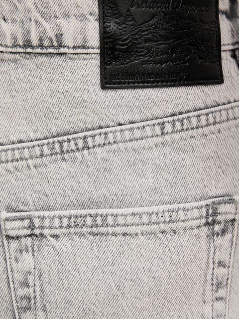 Sisley jeansy damskie high waist 4JPDLE04M