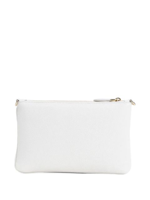 Prada triangle-logo clutch bag - White
