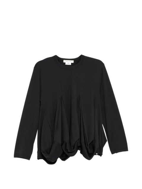 Comme Des Garçons pleated T-shirt - Black - zdjęcie produktu nr 1