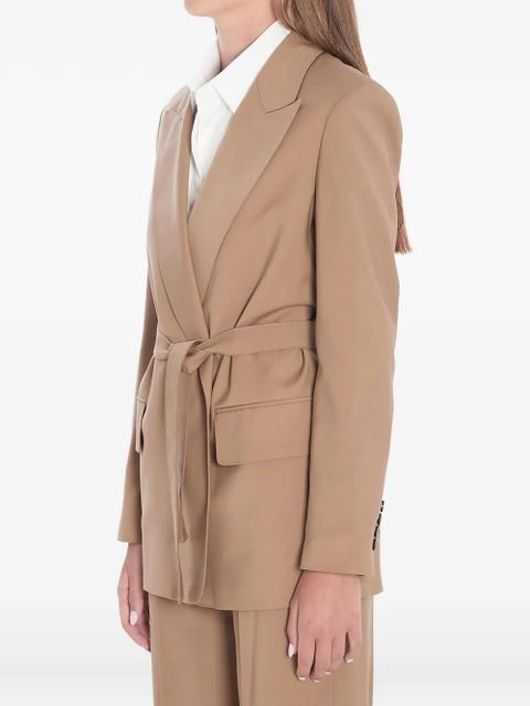 Max Mara belted peak-lapel blazer - Neutrals - zdjęcie produktu nr 2