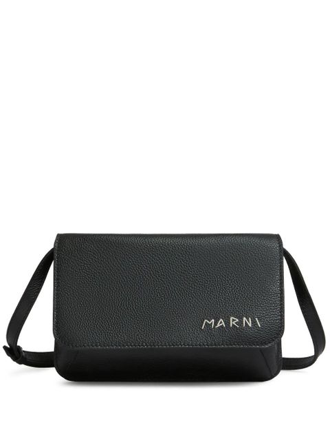 Marni Mending leather pochette bag - Black - zdjęcie produktu nr 1