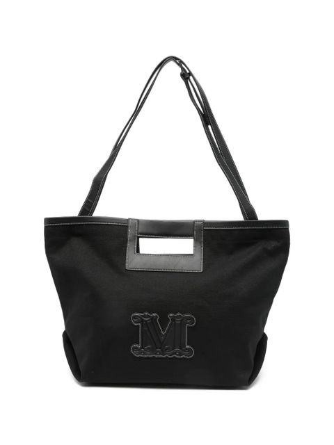 Max Mara logo-applique shoulder bag - Black - zdjęcie produktu nr 1