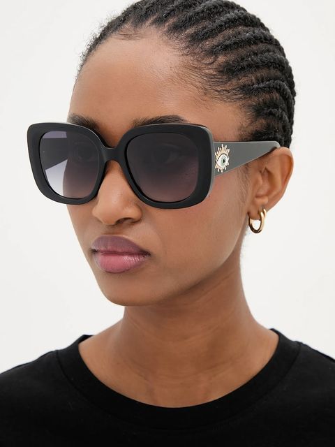 Kurt Geiger London okulary przeciwsłoneczne Evil Eye damskie kolor czarny 4738900679 - zdjęcie produktu nr 1