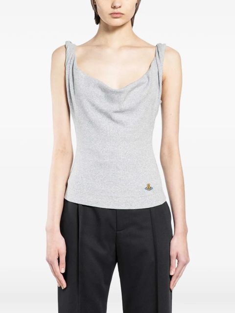 Vivienne Westwood Anna twisted-detail top - Grey - zdjęcie produktu nr 1