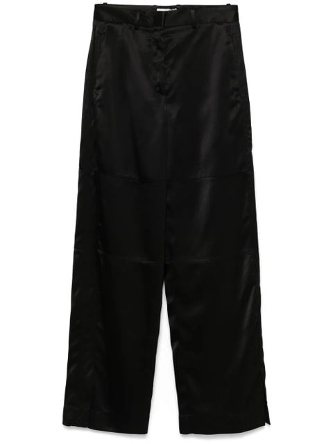 Jil Sander satin trousers - Black - zdjęcie produktu nr 1