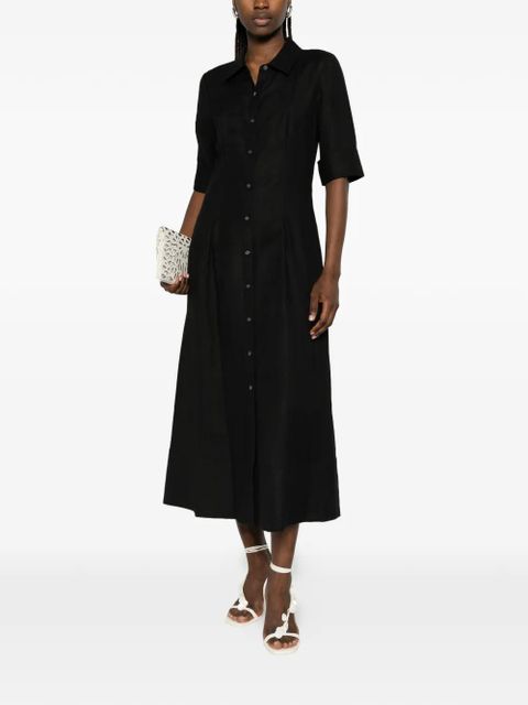 Simkhai buttoned midi shirt dress - Black - zdjęcie produktu nr 2