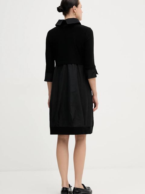 Joseph Ribkoff sukienka kolor czarny mini rozkloszowana 173444