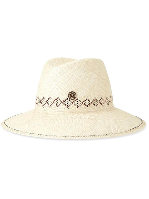 Maison Michel Kate interwoven-design hat - Neutrals - zdjęcie produktu nr 1