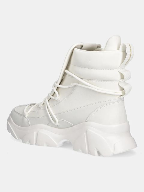 EA7 Emporio Armani buty damskie kolor beżowy na platformie AF18611.7X000335