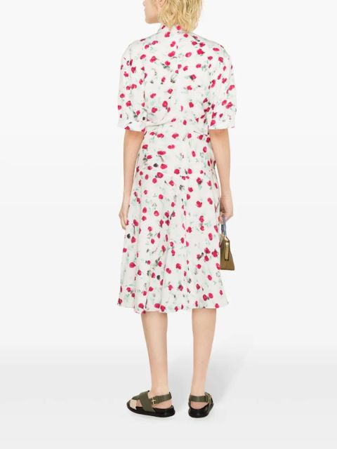 Marni Reverie-print crepe midi dress - White - zdjęcie produktu nr 2