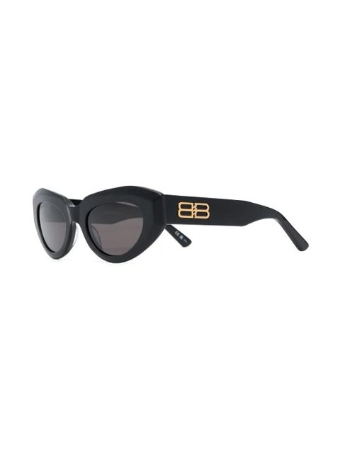 Balenciaga Eyewear oval-frame sunglasses - Black