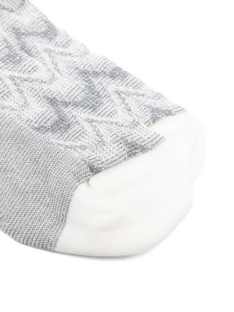 Missoni zig zag-pattern socks - Grey