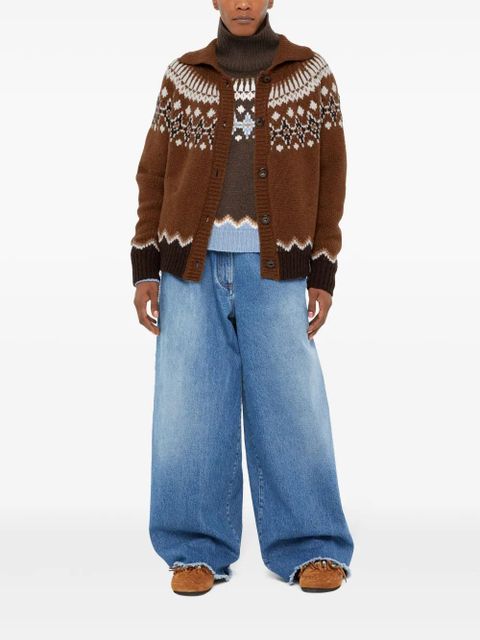 Alanui Sweet Winter virgin-wool cardigan - Brown - zdjęcie produktu nr 2