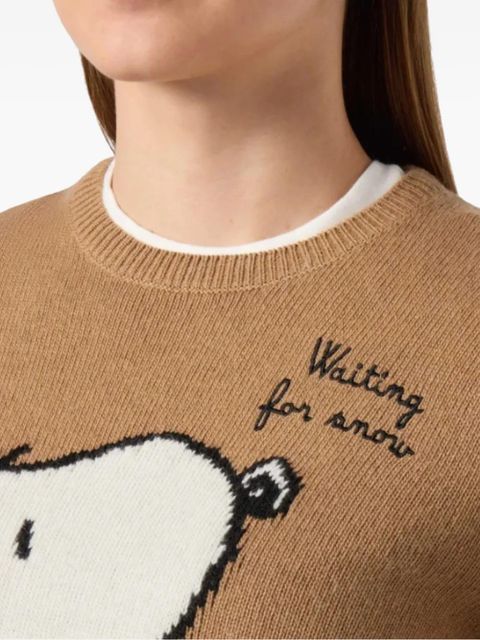MC2 Saint Barth x Peanuts Special Edition cartoon intarsia sweater - Brown