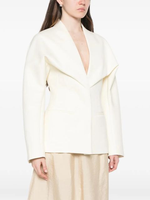 Jacquemus Le Paysan shawl-collar jacket - White