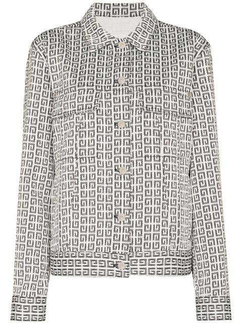Givenchy 4G jacquard denim jacket - White - zdjęcie produktu nr 1
