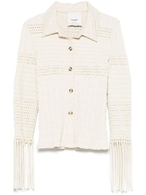 Nanushka Niceta shirt - Neutrals - zdjęcie produktu nr 1