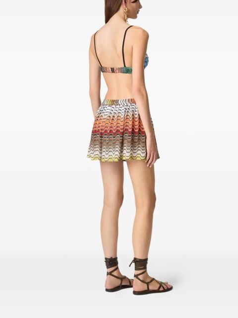 Missoni zig-zag mini skirt - Brown