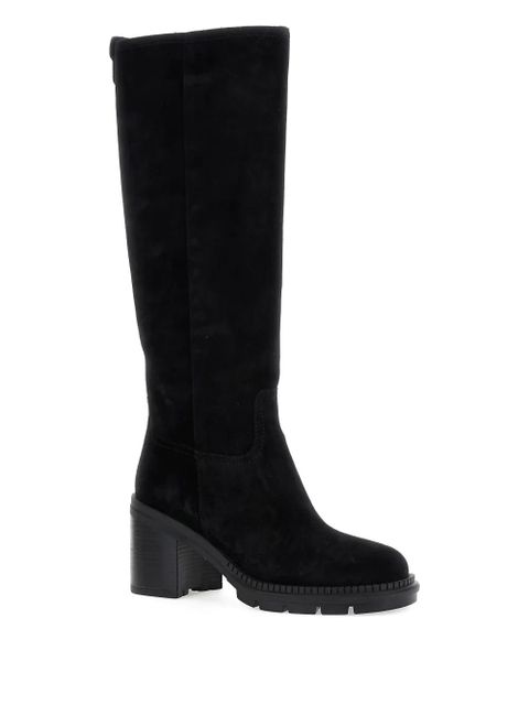 Casadei block-heel suede boots - Black - zdjęcie produktu nr 2