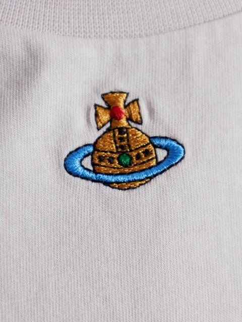 Vivienne Westwood Orb-embroidered T-shirt - Purple