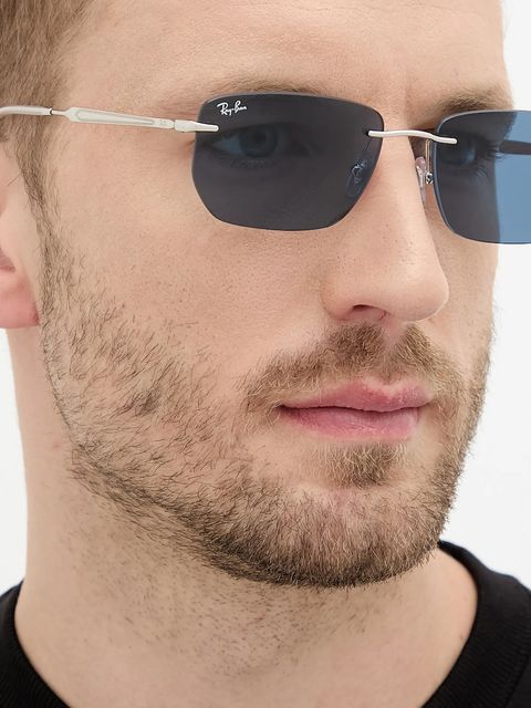 Ray-Ban okulary przeciwsłoneczne kolor srebrny 0RB3768