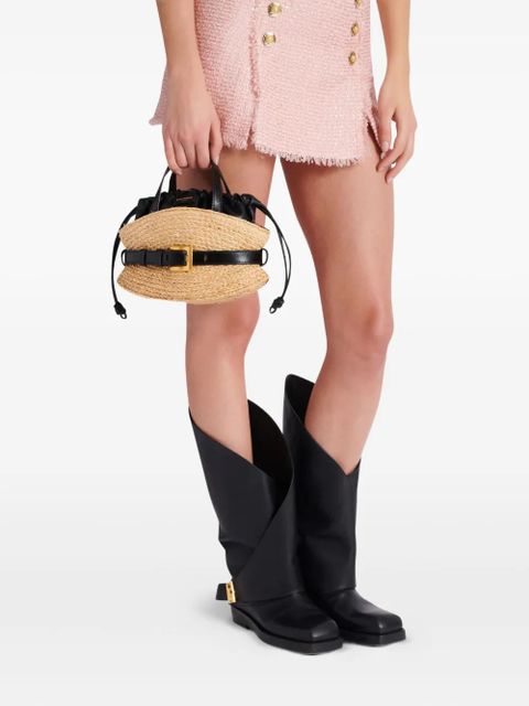 Balmain mini Shuffle tote bag - Neutrals