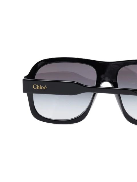 Chloé Eyewear pilot-frame sunglasses - Black