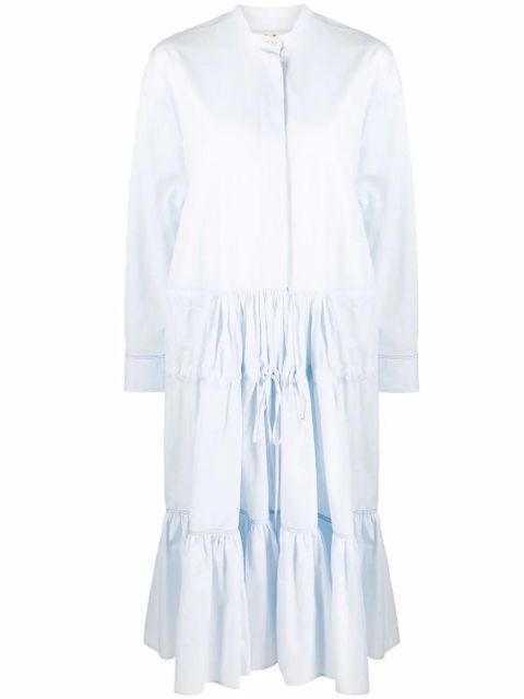 Marni tiered ruched dress - Blue - zdjęcie produktu nr 1