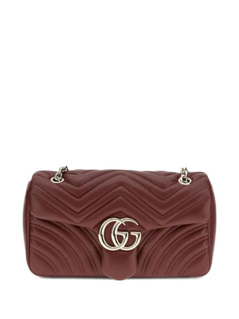 Gucci medium GG Marmont shoulder bag - Red - zdjęcie produktu nr 1