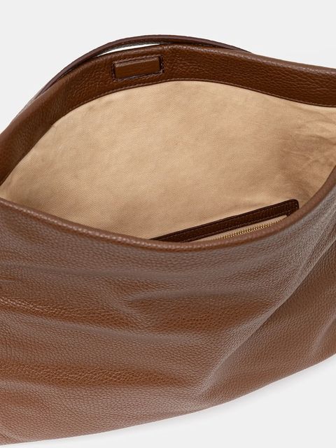 Elisabetta Franchi torebka skórzana kolor brązowy BS48N56E2