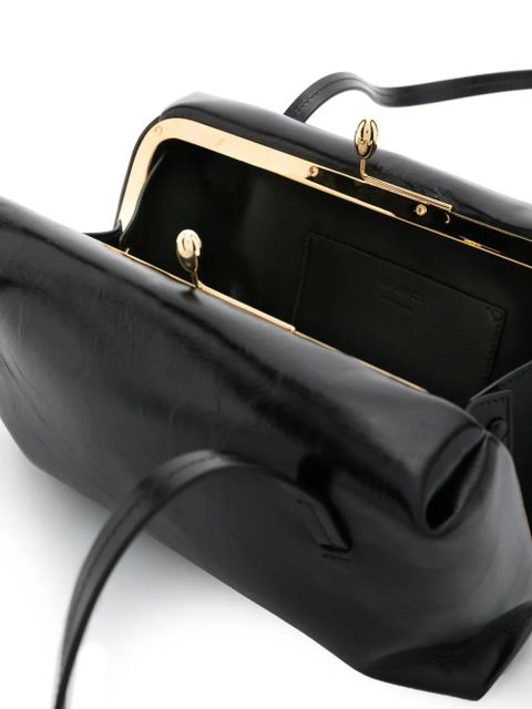 Jil Sander small Goji leather shoulder bag - Black