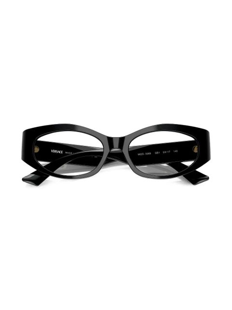 Versace Eyewear cat eye-frame glasses - Black