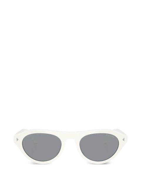 Prada Eyewear Iconic metal-plate sunglasses - White - zdjęcie produktu nr 1