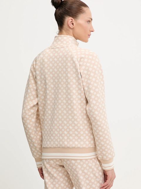 Guess bluza AGGIE damska kolor beżowy wzorzysta V5YQ03 KB212