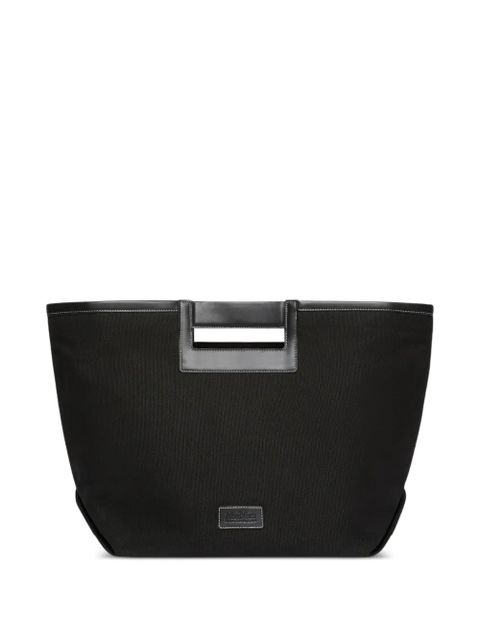 Max Mara logo-applique shoulder bag - Black