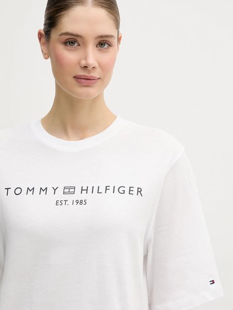 Tommy Hilfiger t-shirt bawełniany damski kolor biały WW0WW47811