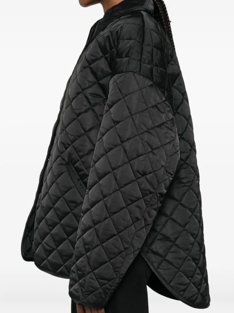 TOTEME collared quilted jacket - Black