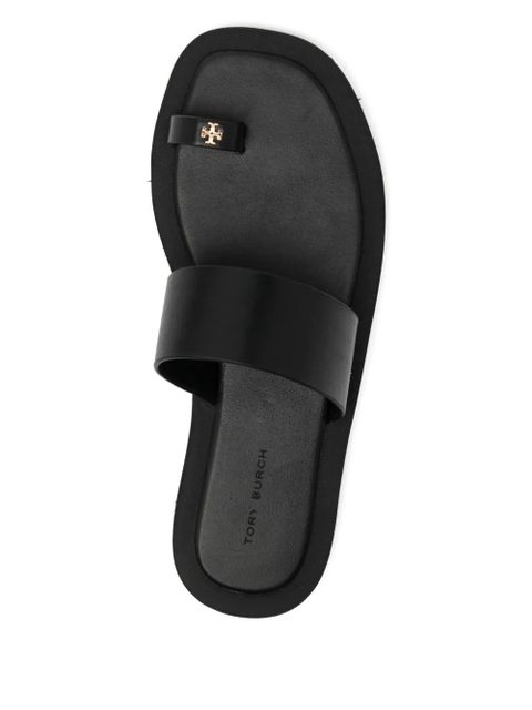 Tory Burch square toe sandals - Black