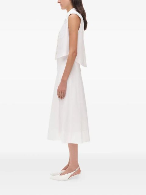Simkhai Samantha pleated midi skirt - White