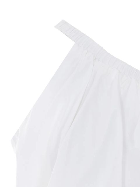 Eleh one-shoulder cropped top - White