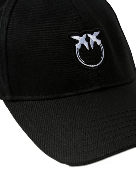 PINKO embroidered-logo baseball cap - Black