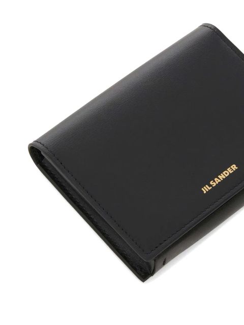 Jil Sander logo-stamp leather card holder - Black - zdjęcie produktu nr 2