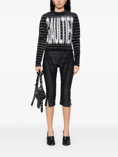 Jean Paul Gaultier intarsia-logo sweater - Black