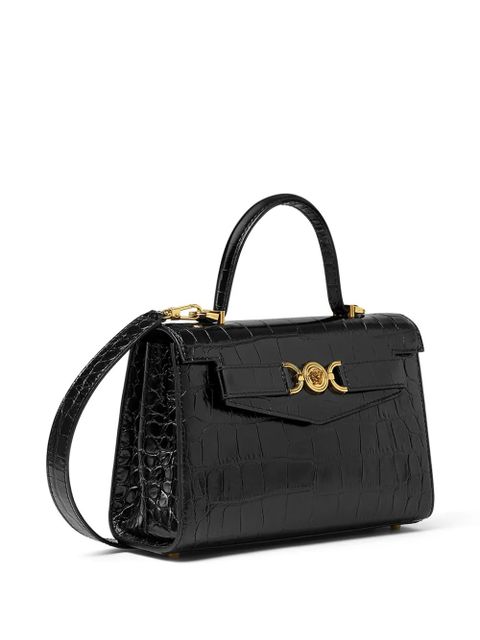 Versace Medusa '95 croc-effect tote bag - Black
