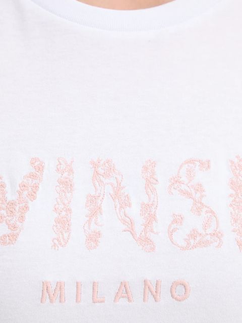 Twinset t-shirt bawełniany damski kolor biały 251TT2042