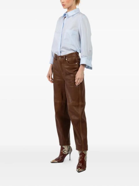 Simkhai Waldon leather panel trousers - Brown - zdjęcie produktu nr 2