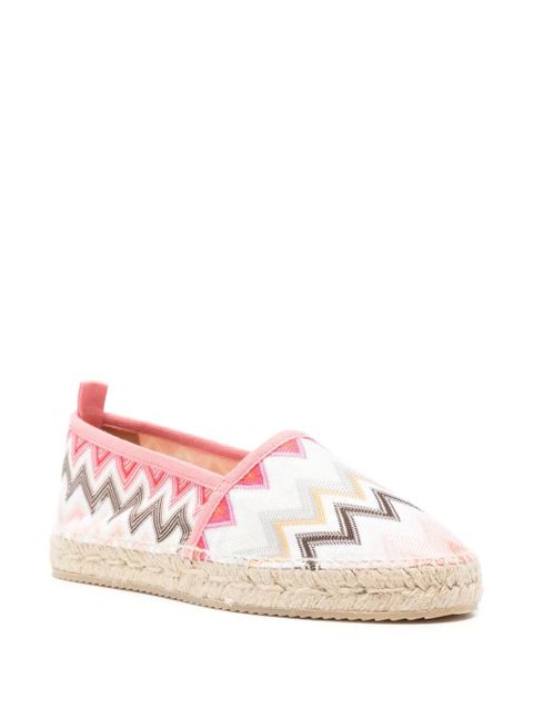Missoni zigzag-patterned espadrilles - White