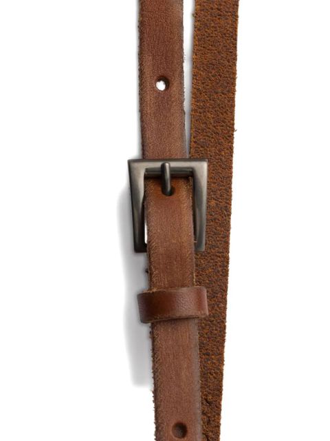 Prada leather buckle belt - Brown - zdjęcie produktu nr 2