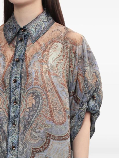 ZIMMERMANN paisley-print blouse - Blue